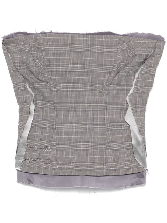 Ottolinger plaid check corset