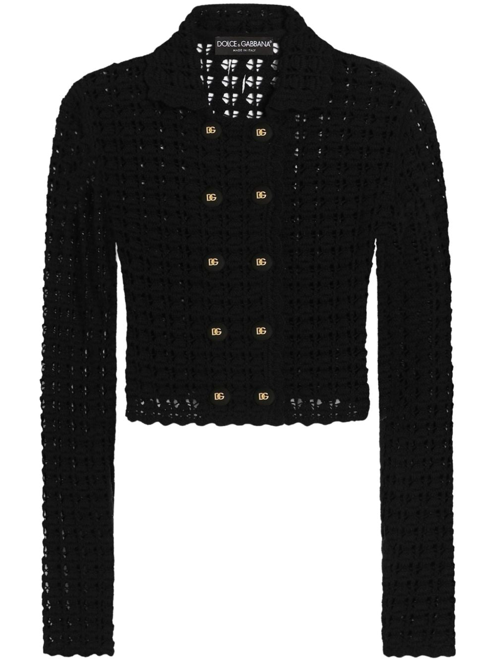 Dolce & Gabbana crochet-knit cardigan Topwear Dolce & Gabbana