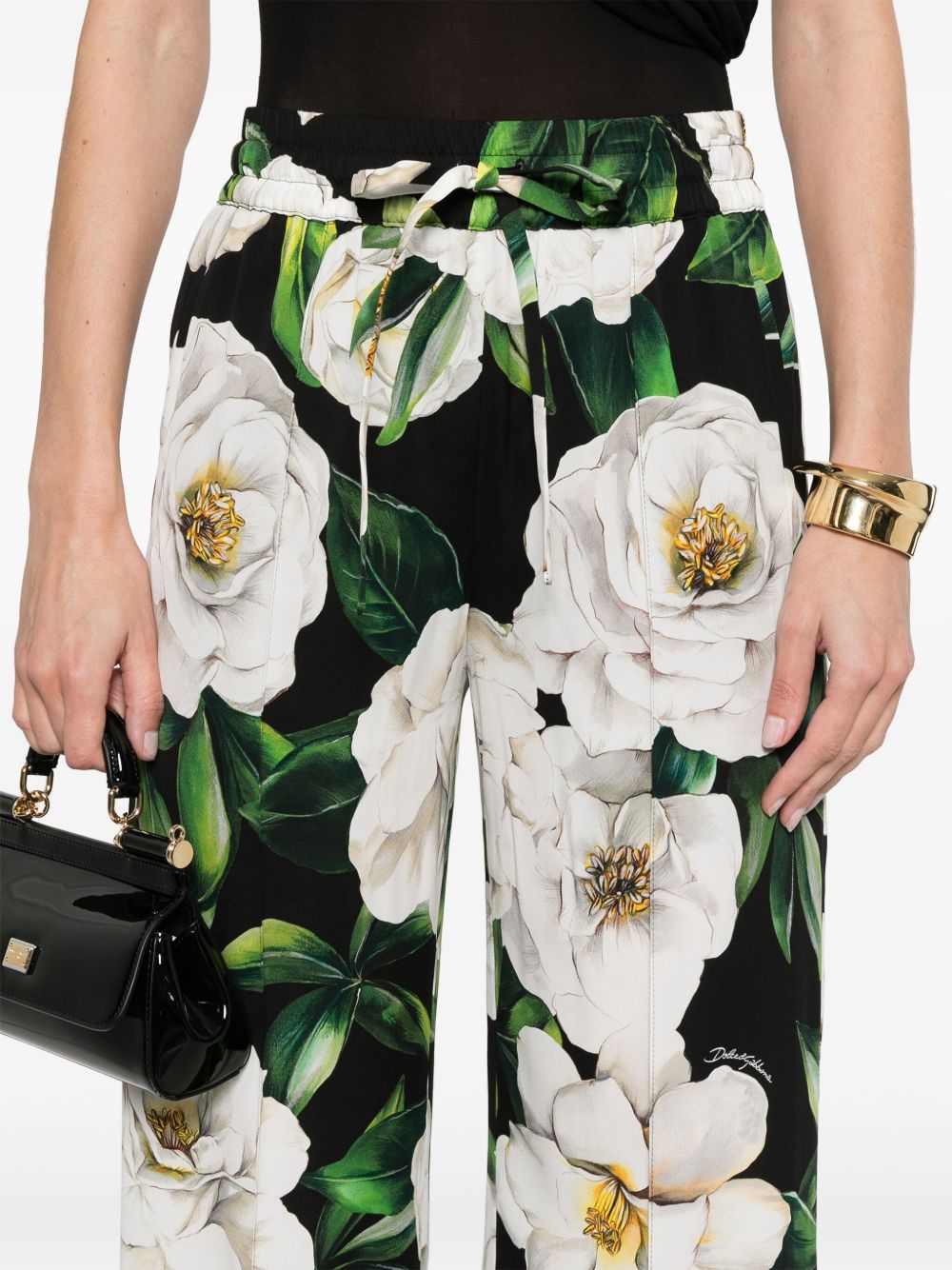 Dolce & Gabbana floral silk pants Trousers Dolce & Gabbana