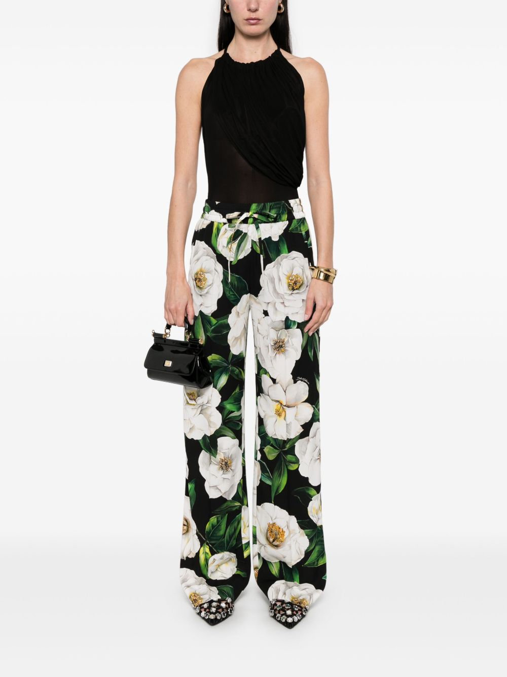 Dolce & Gabbana floral silk pants Trousers Dolce & Gabbana