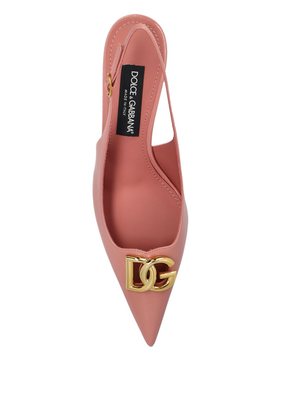 Dolce & Gabbana 65mm logo-plaque patent pumps Medium Heel Dolce & Gabbana