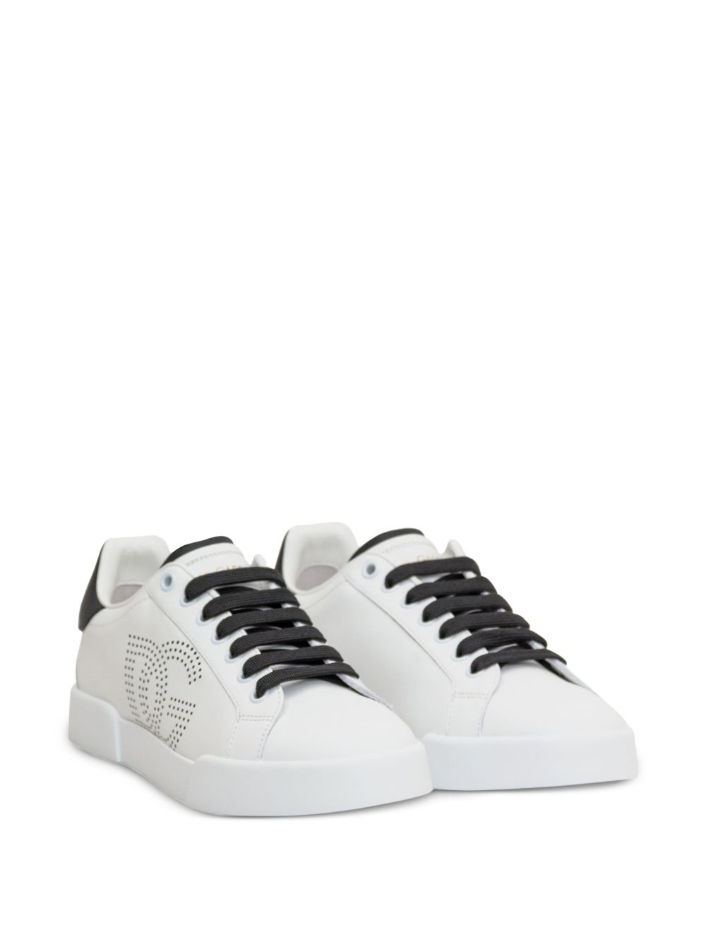 Dolce & Gabbana Portofino perforated-logo leather sneakers Sneakers Dolce & Gabbana