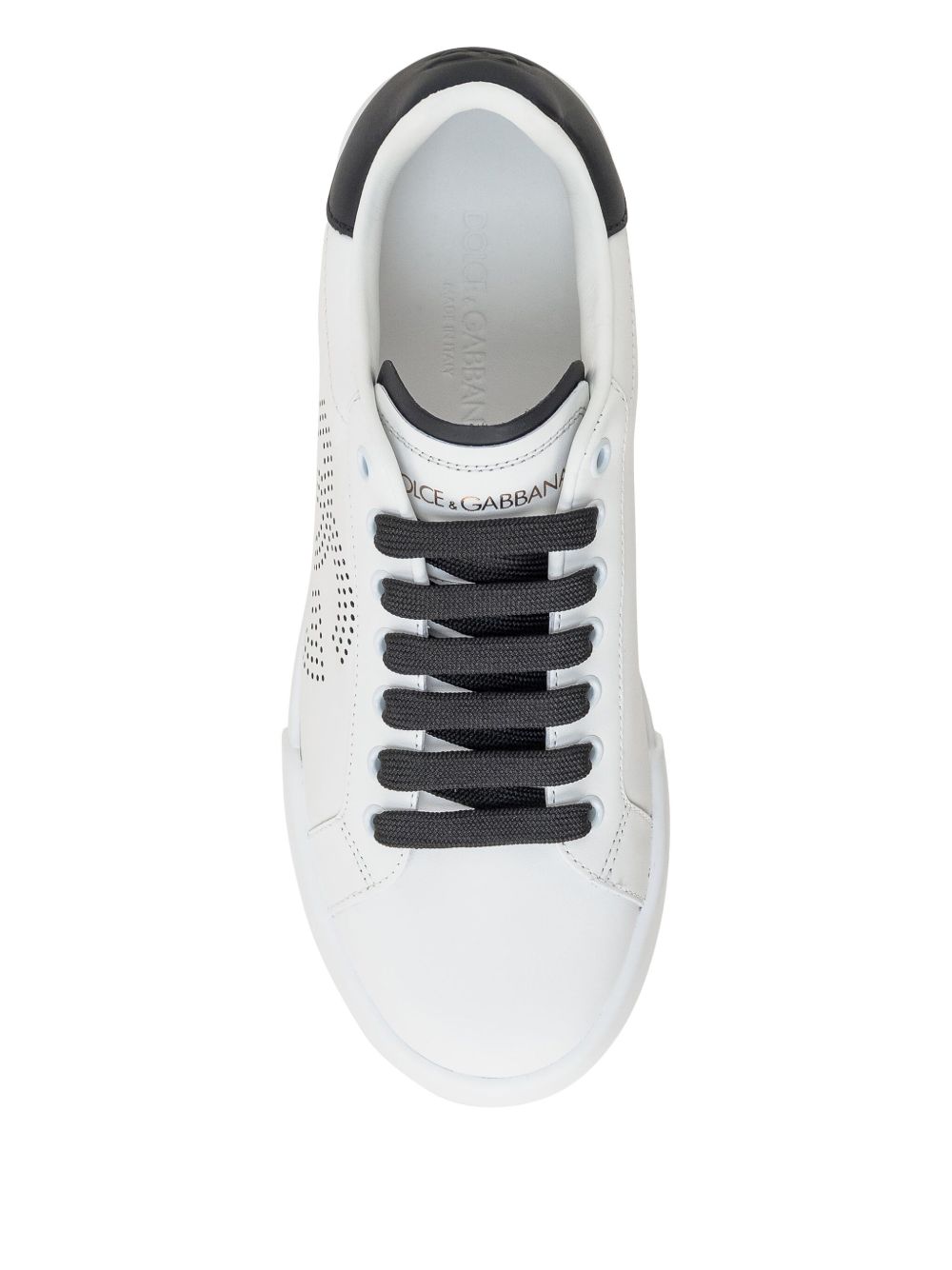 Dolce & Gabbana Portofino perforated-logo leather sneakers Sneakers Dolce & Gabbana