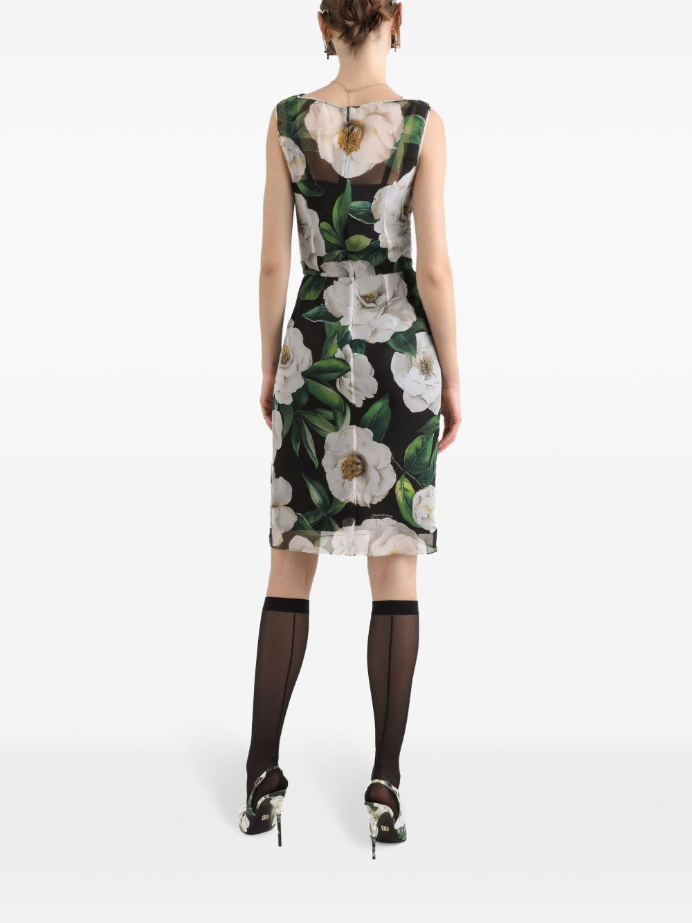 Dolce & Gabbana floral print chiffon midi dress Dresses Dolce & Gabbana