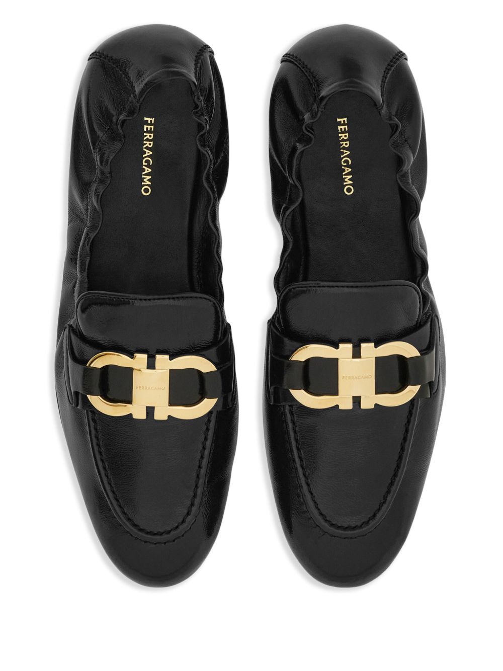 Ferragamo Flat shoes Black Moccasins Ferragamo