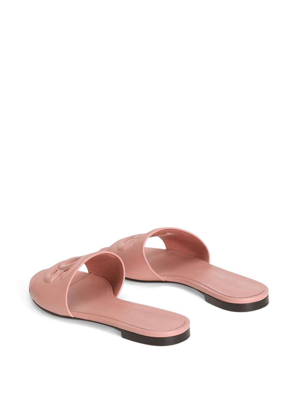 Dolce & Gabbana Calfskin sliders with DG logo Sandals Dolce & Gabbana