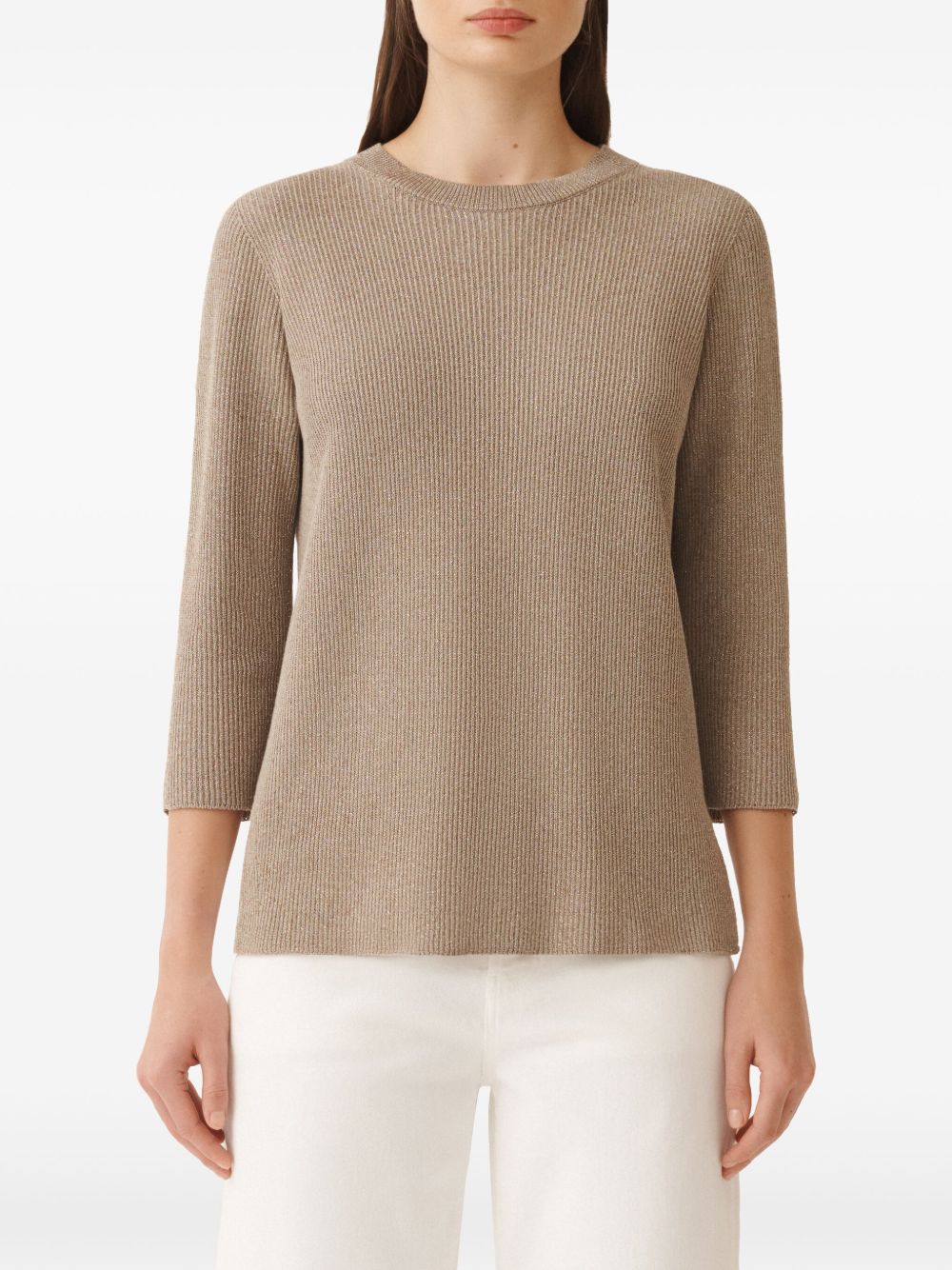 Fabiana Filippi Sweaters Brown Topwear Fabiana Filippi