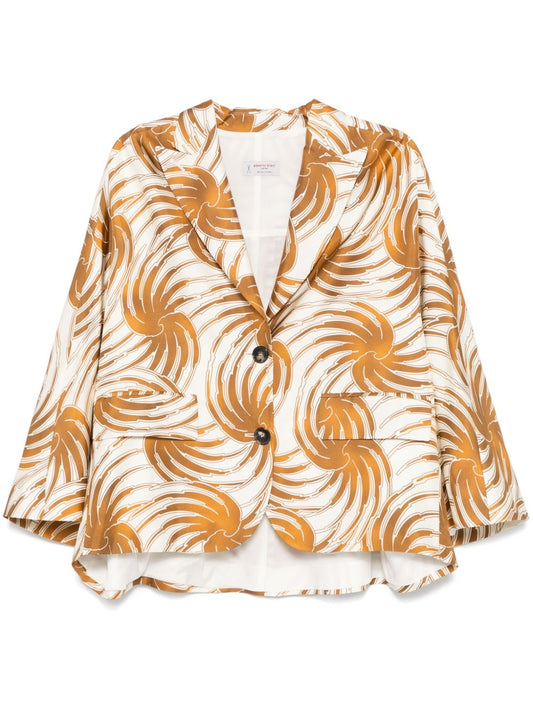 Alberto Biani graphic-print blazer