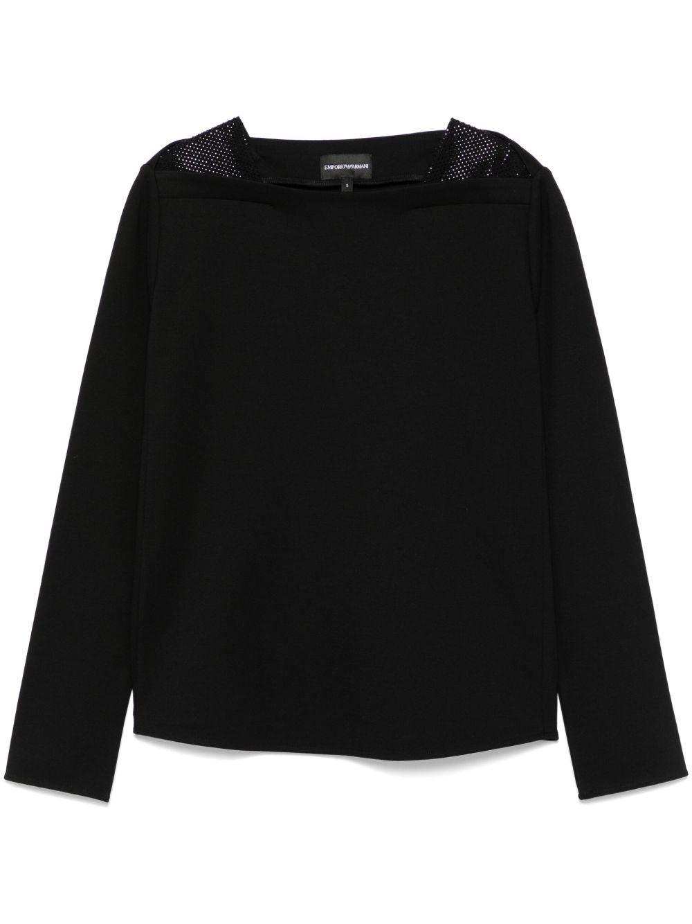 Emporio Armani crystal-embellished sweatshirt Topwear Emporio Armani