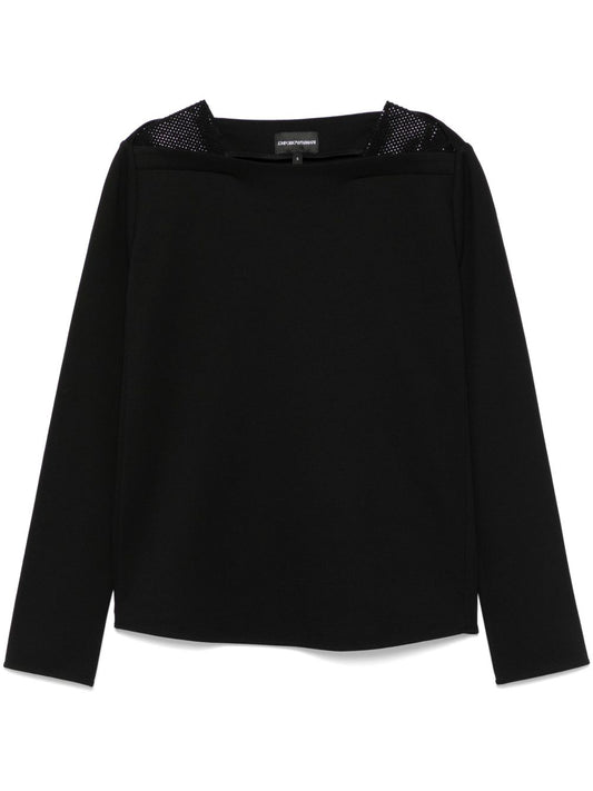 Emporio Armani crystal-embellished sweatshirt