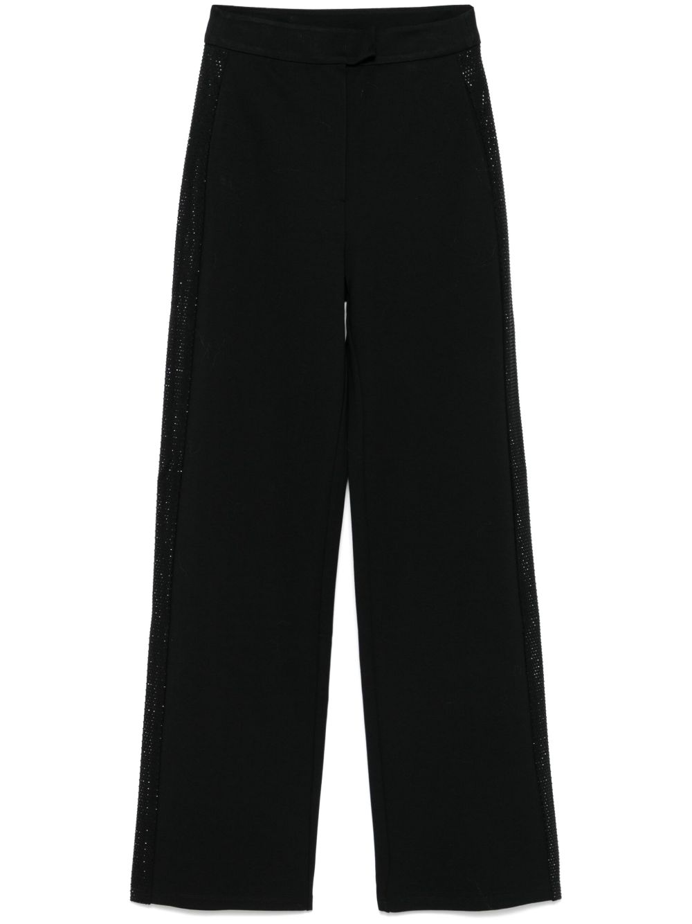 Emporio Armani jersey trousers with bands and micro studs Trousers Emporio Armani