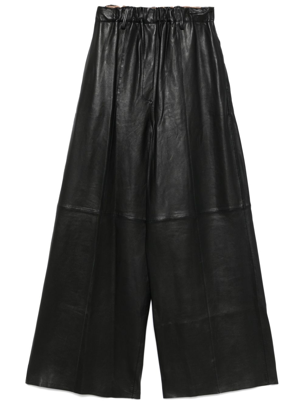 Alysi wide leg leather pants Trousers Alysi