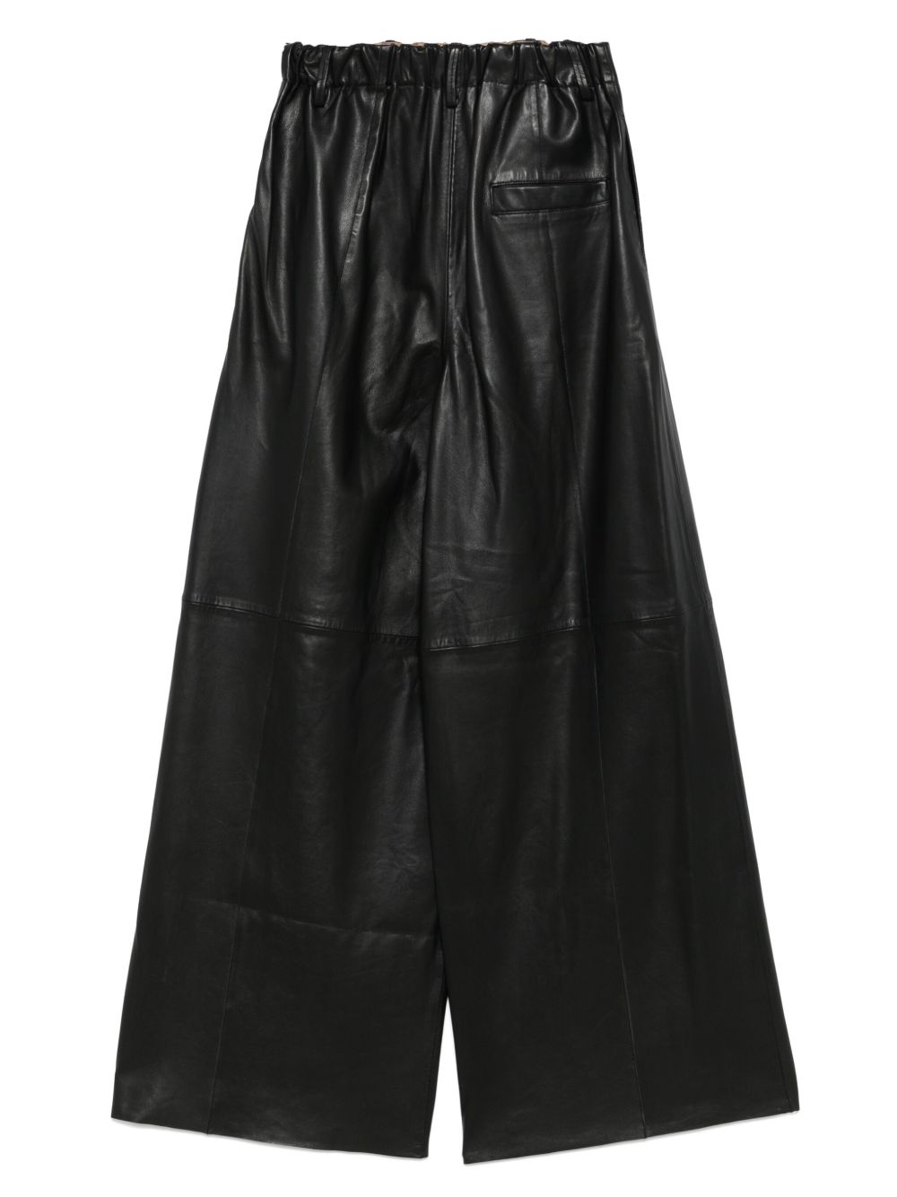 Alysi wide leg leather pants Trousers Alysi