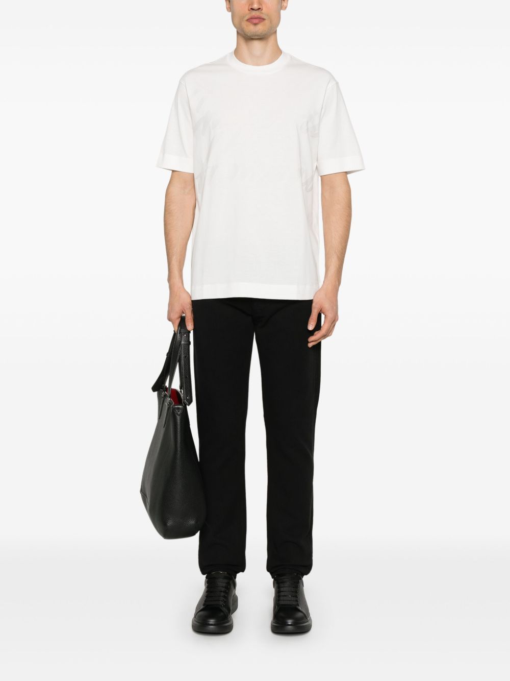 Emporio Armani T-shirts and Polos White Topwear Emporio Armani