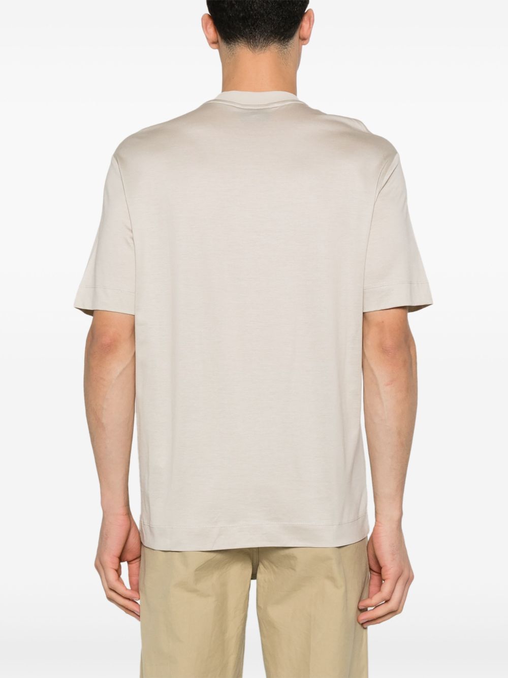 Emporio Armani T-shirts and Polos Beige Topwear Emporio Armani