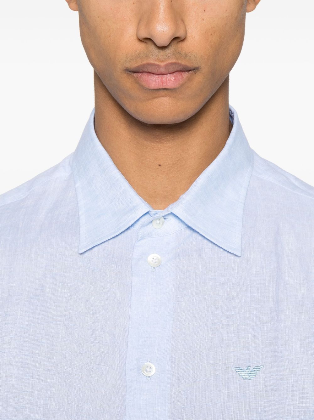 Emporio Armani Shirts Clear Blue Shirts Emporio Armani