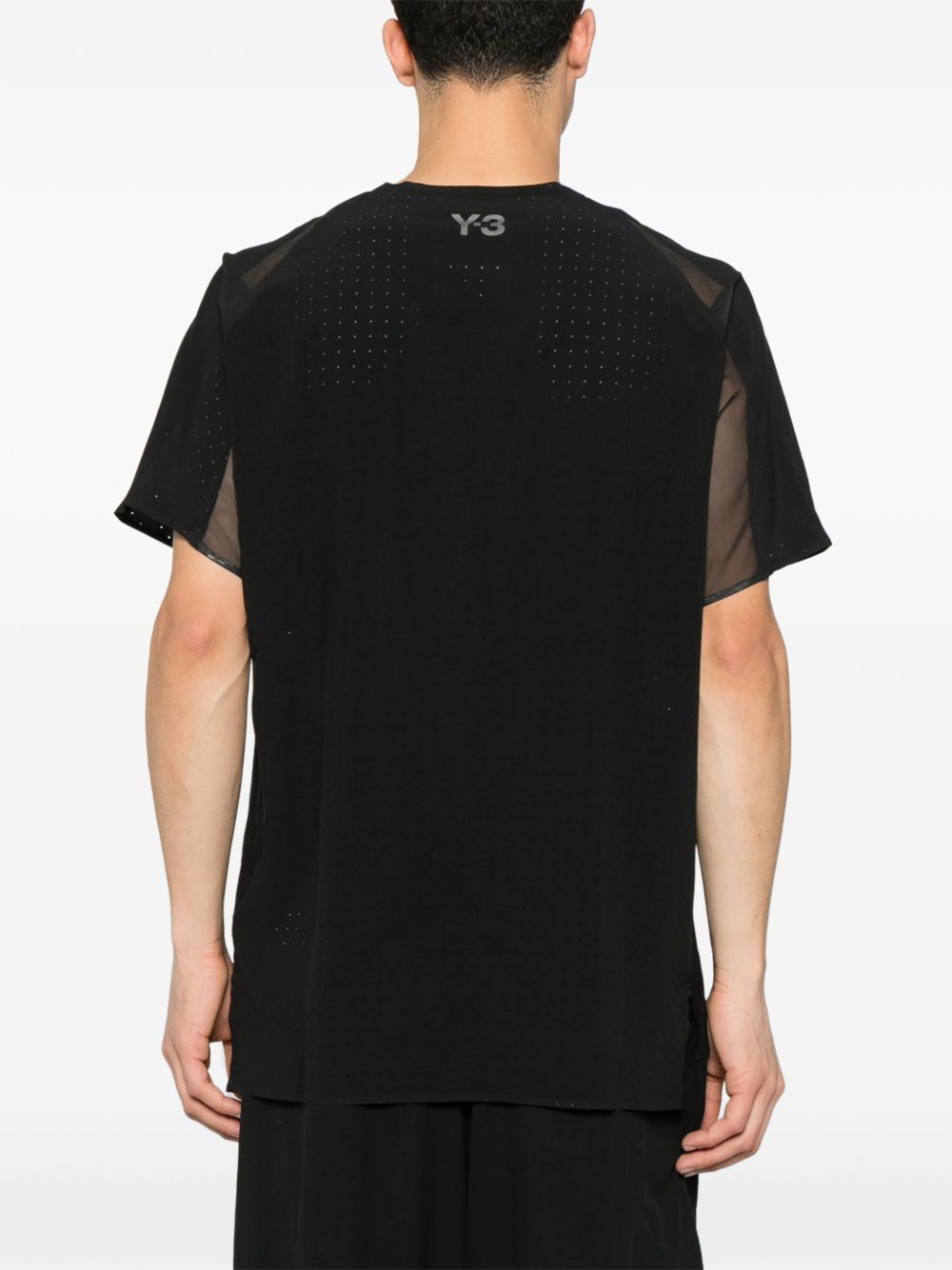 Y-3 T-shirts and Polos Black Topwear Y-3