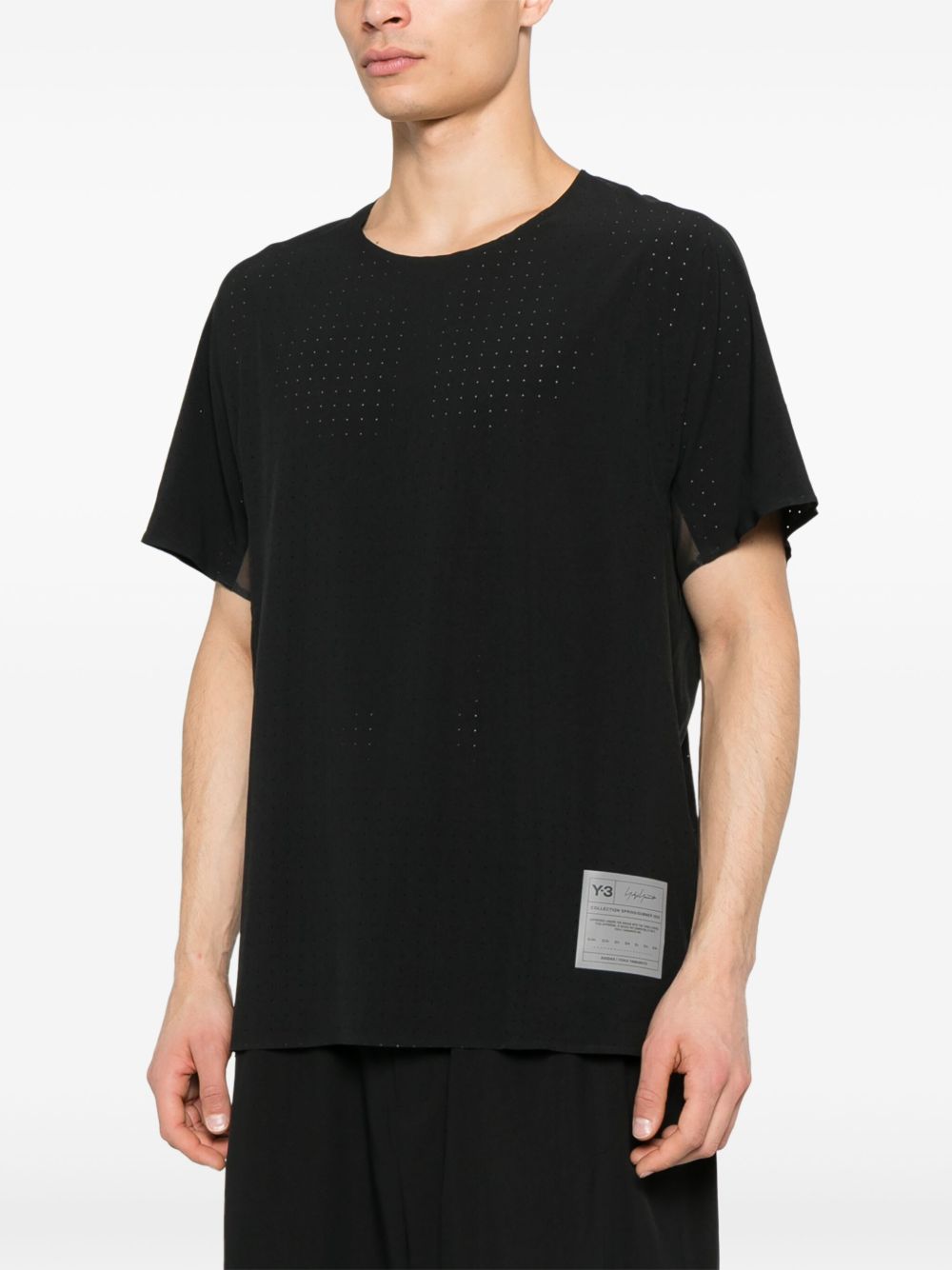 Y-3 T-shirts and Polos Black Topwear Y-3