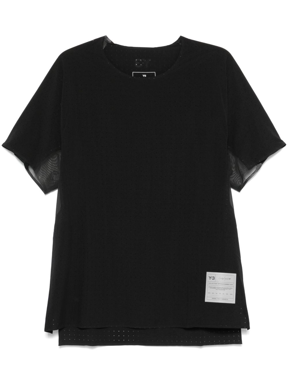 Y-3 T-shirts and Polos Black Topwear Y-3