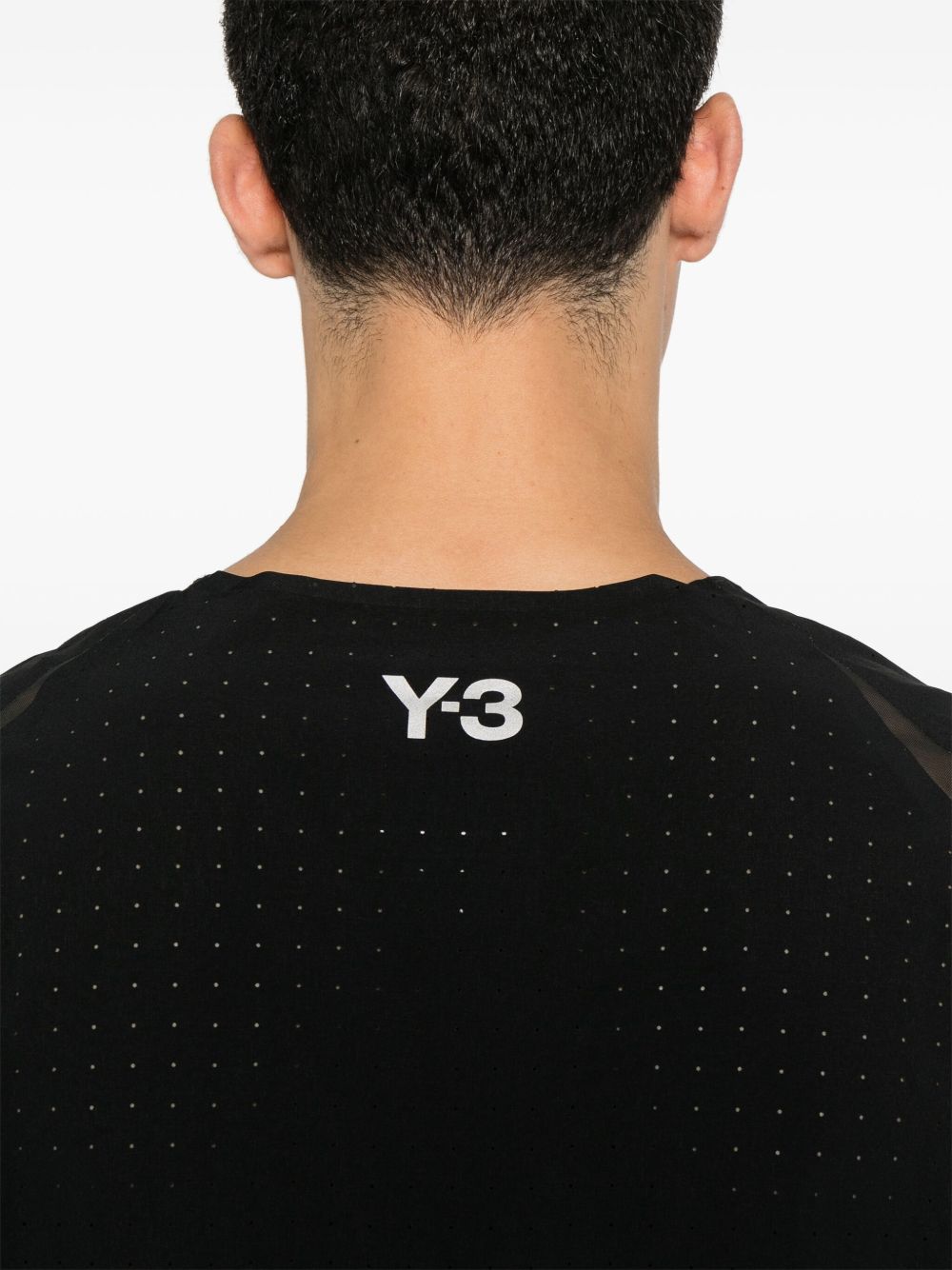 Y-3 T-shirts and Polos Black Topwear Y-3