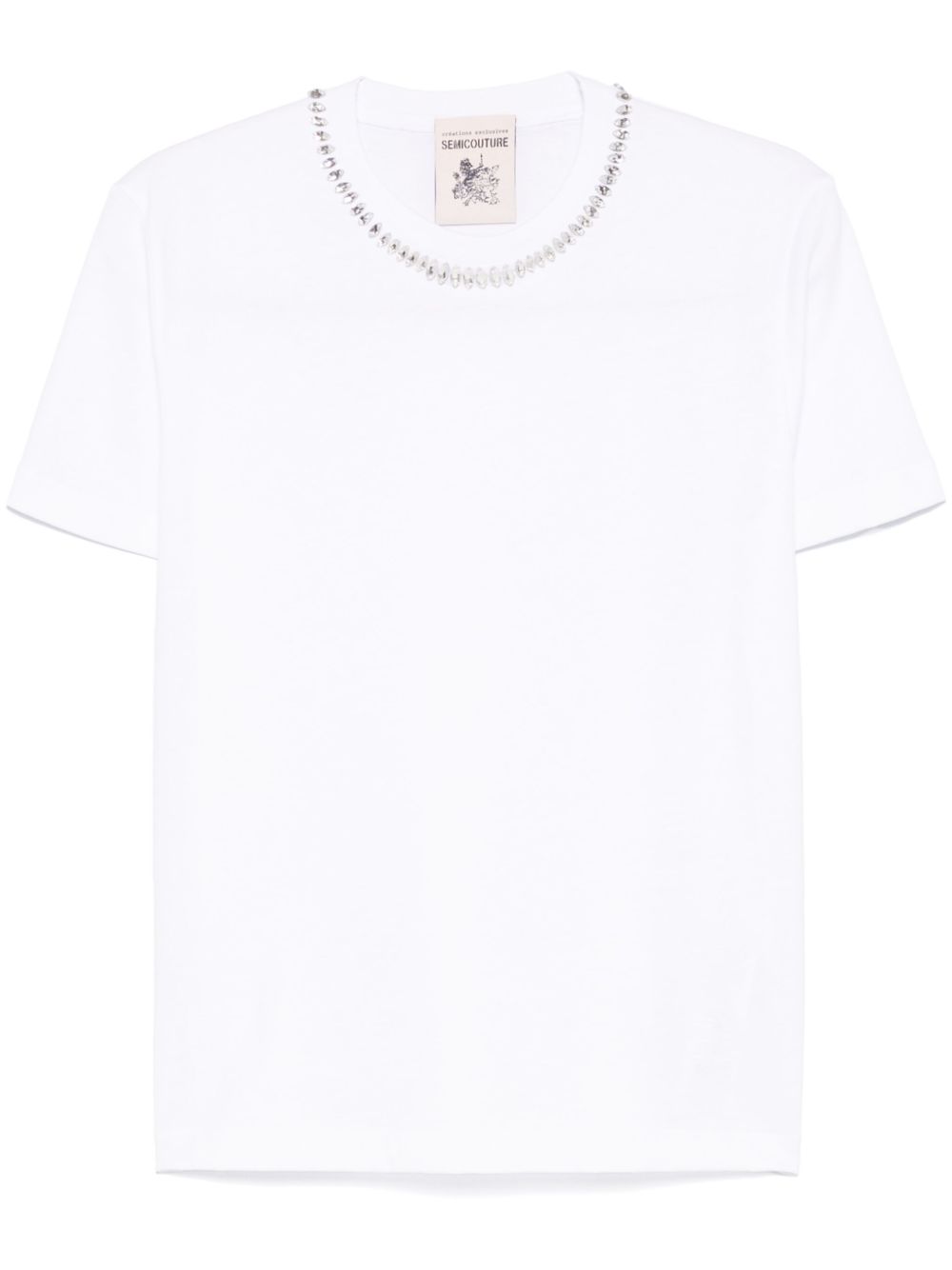 Semicouture T-shirts and Polos White Topwear Semicouture