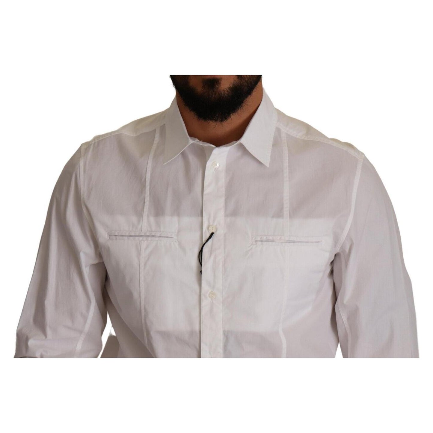 Dolce & Gabbana Elegant Italian White Cotton Shirt Dolce & Gabbana