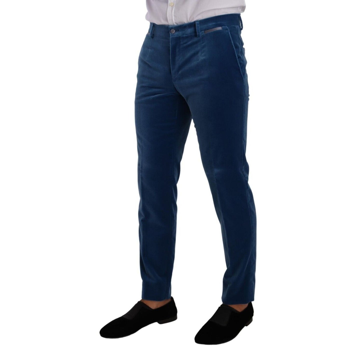 Dolce & Gabbana Blue SICILIA Velvet Slim Fit 2 Piece Suit