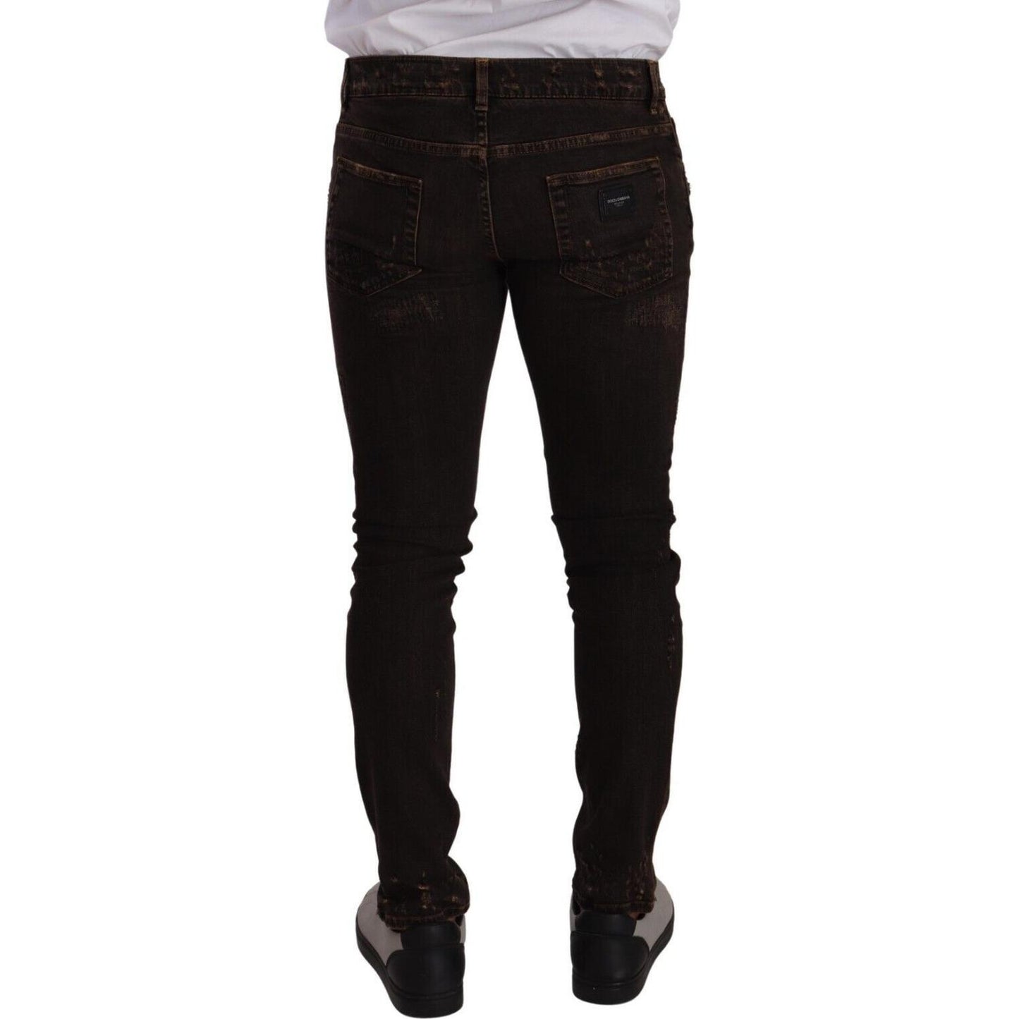 Dolce & Gabbana Slim Fit Distressed Skinny Denim Jeans Dolce & Gabbana