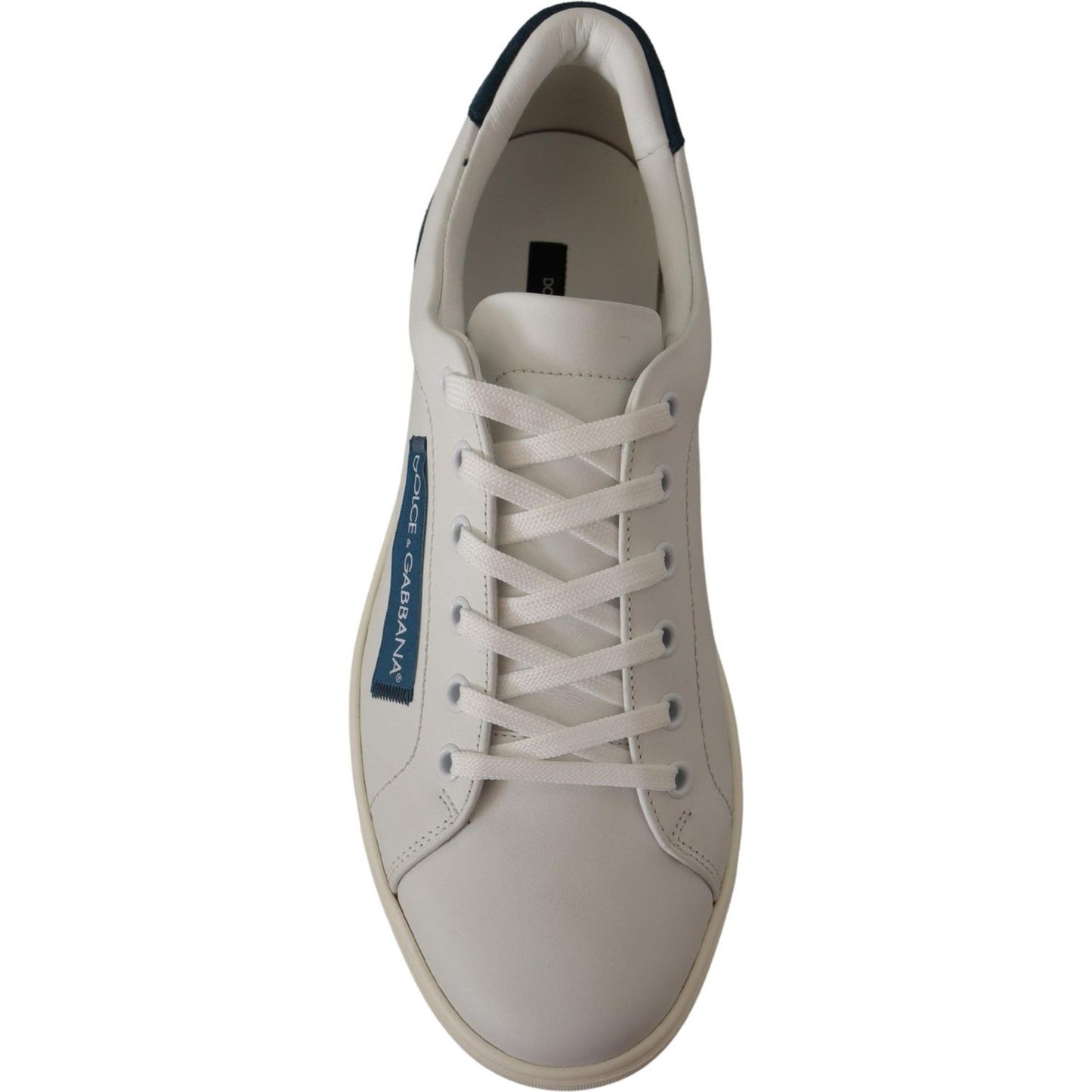 Dolce & Gabbana Chic White Leather Low-Top Sneakers Dolce & Gabbana