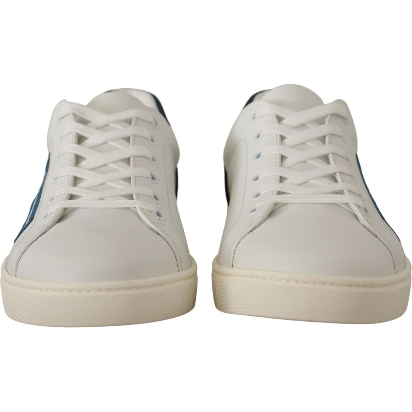 Dolce & Gabbana Chic White Leather Low-Top Sneakers Dolce & Gabbana