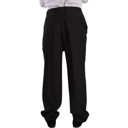 Domenico Tagliente Gray Polyester Single Breasted Formal Suit