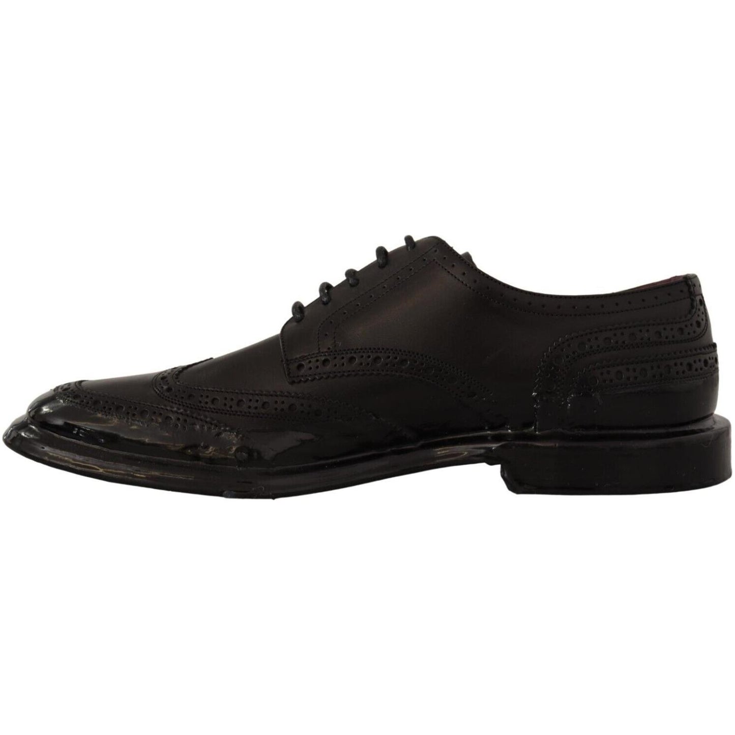 Dolce & Gabbana Elegant Calfskin Derby Oxford Wingtips Dolce & Gabbana