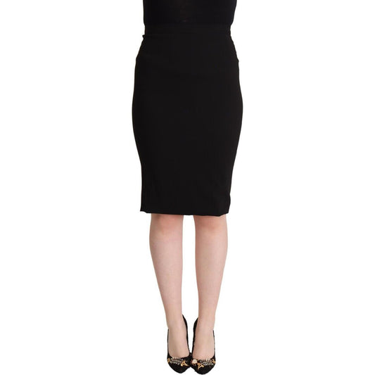 Dolce & Gabbana Chic High Waist Pencil Skirt in Black Dolce & Gabbana