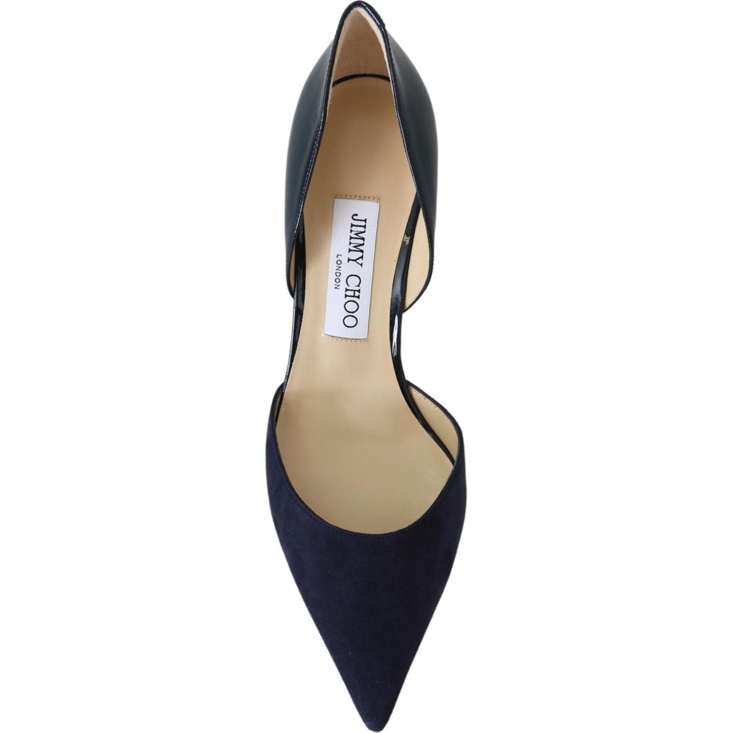 Jimmy Choo Elegant Navy Suede Pointed Toe Pumps Jimmy Choo