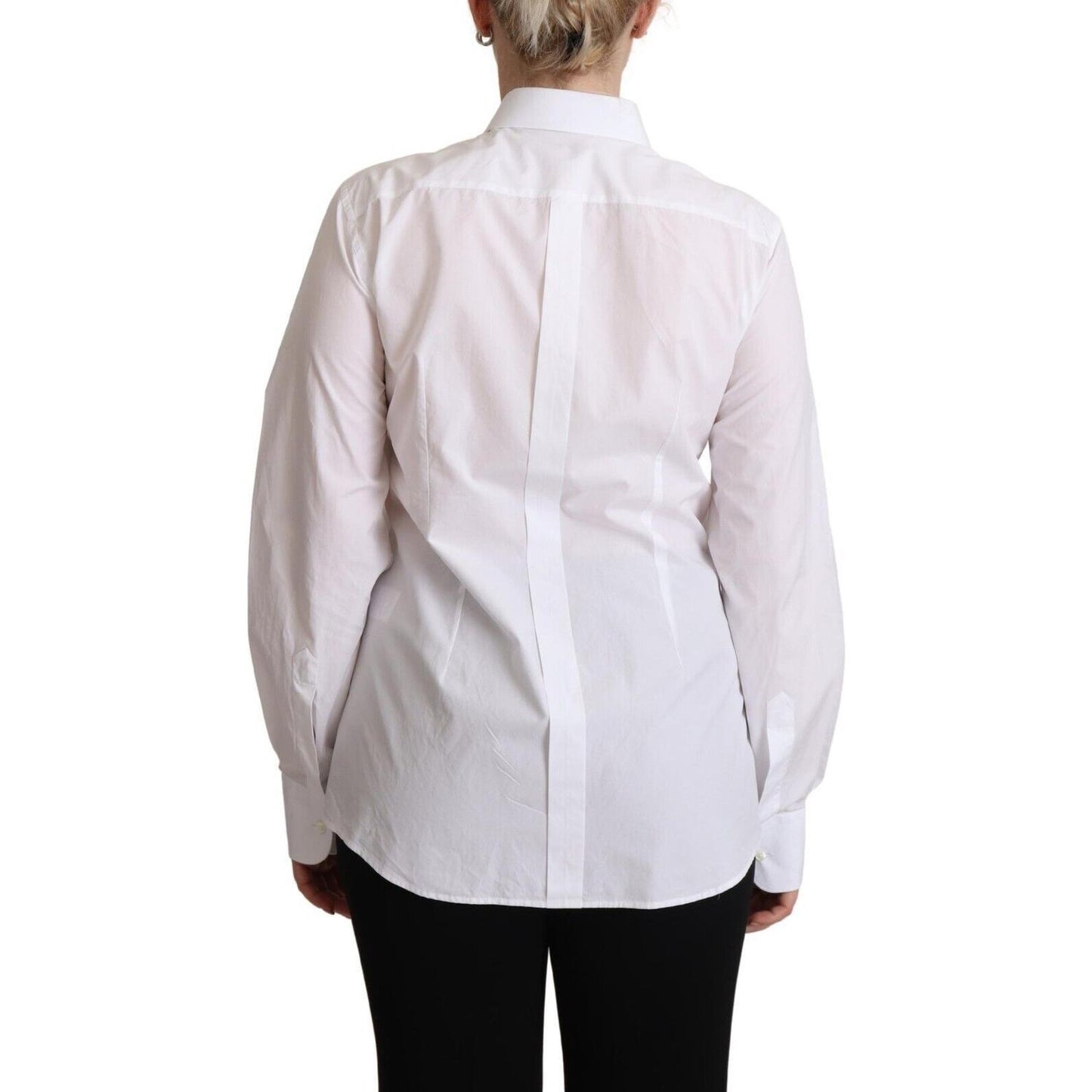 Dolce & Gabbana Elegant White Poplin Dress Shirt Dolce & Gabbana