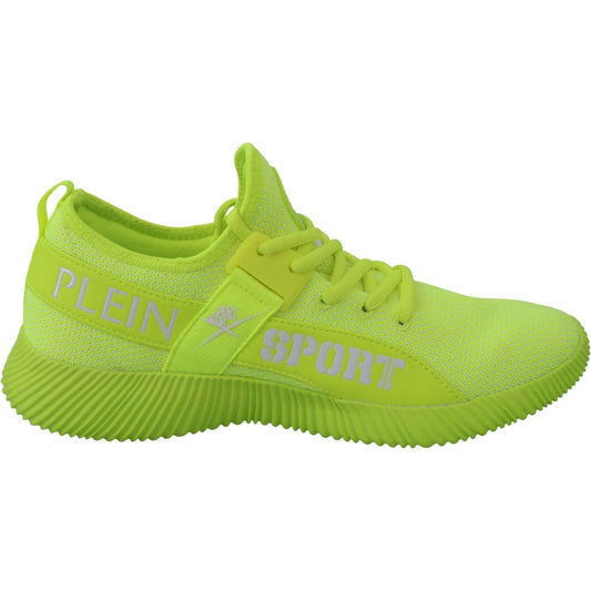 Plein Sport Electrify Your Step with Yellow Carter Sport Sneakers Plein Sport