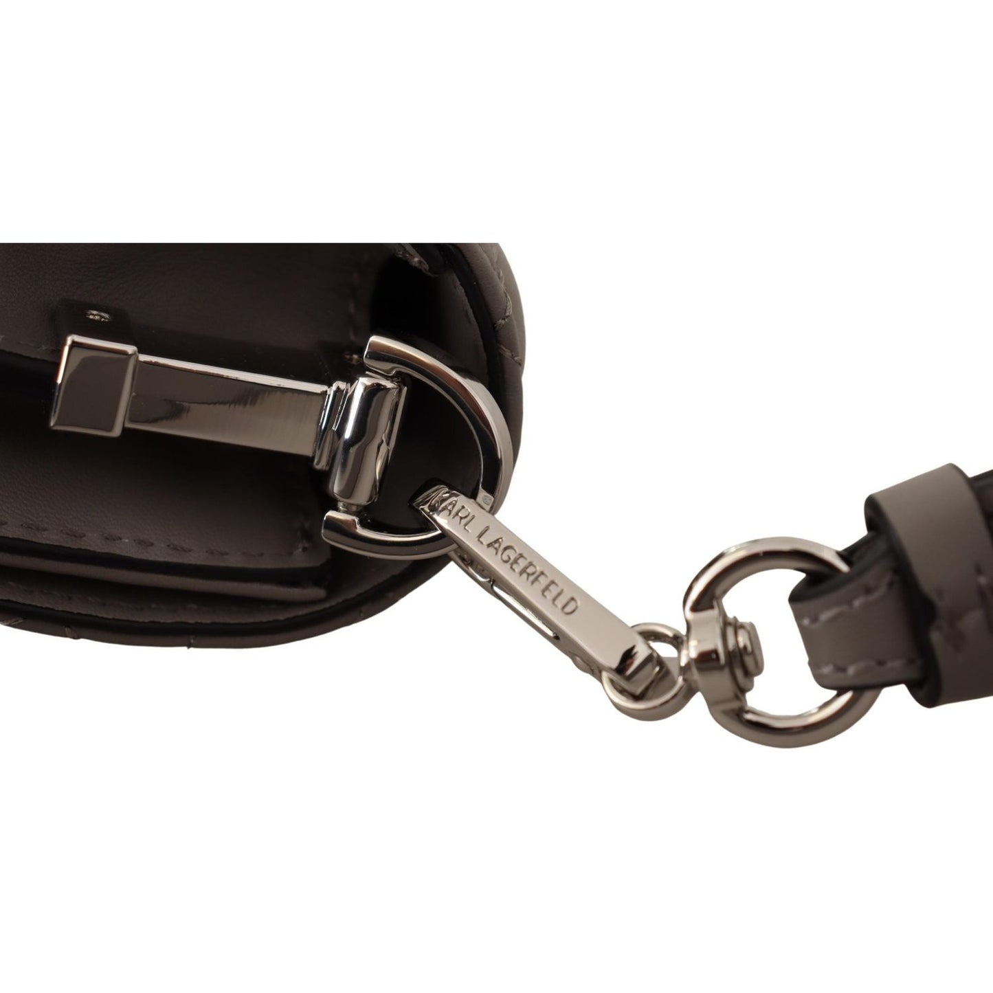 Karl Lagerfeld Light Grey Leather Crossbody Bag 1728,67466920096,Bags,Crossbody Bags - Bags,Crossbody Bags - Women - Bags,Grey,Karl Lagerfeld,New with tags,Shoulder Bags - Women - Bags,Women,Women - Bags