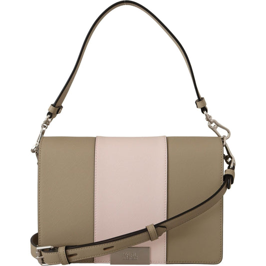 Karl Lagerfeld Chic Sage Shoulder Bag with Dual Straps Karl Lagerfeld