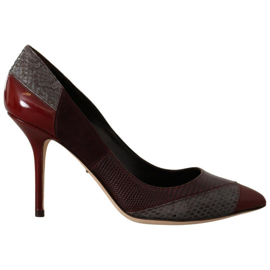 Dolce & Gabbana Multicolor Exotic Leather Heels Pumps Shoes