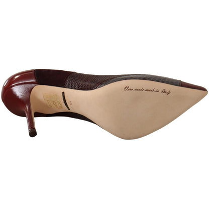 Dolce & Gabbana Multicolor Exotic Leather Heels Pumps Shoes
