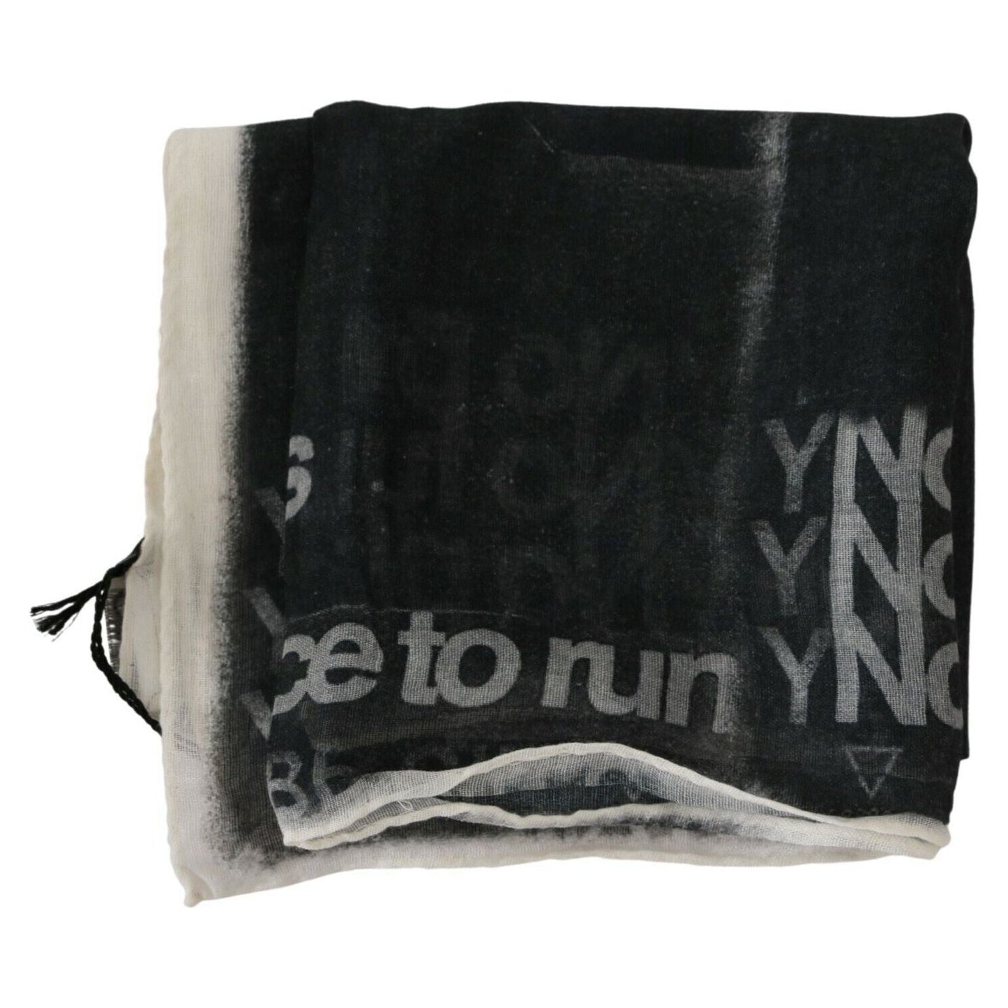 Costume National Monochrome Wool-Blend Scarf Bandana Costume National