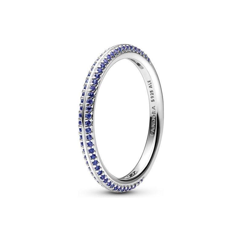 PANDORA JEWELS Mod. ME COLLECTION BLUE PAVE - RING - Size 54 Ring PANDORA