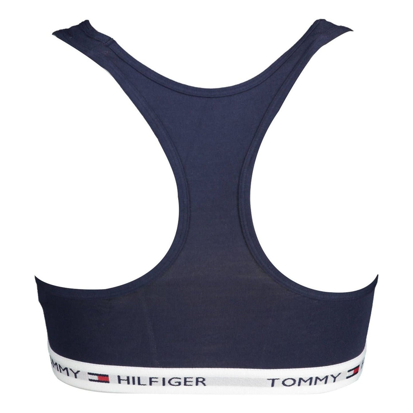 Tommy Hilfiger Blue Cotton Women Sports Bra Tommy Hilfiger