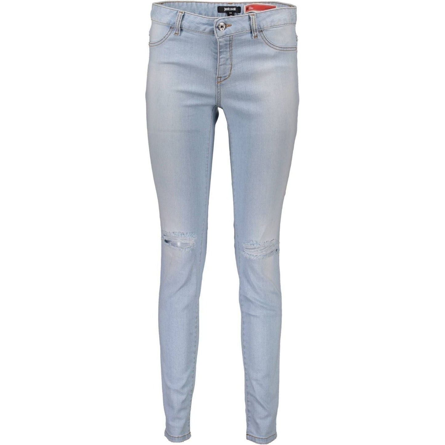 Just Cavalli Light Blue Cotton Women Jeans Just Cavalli