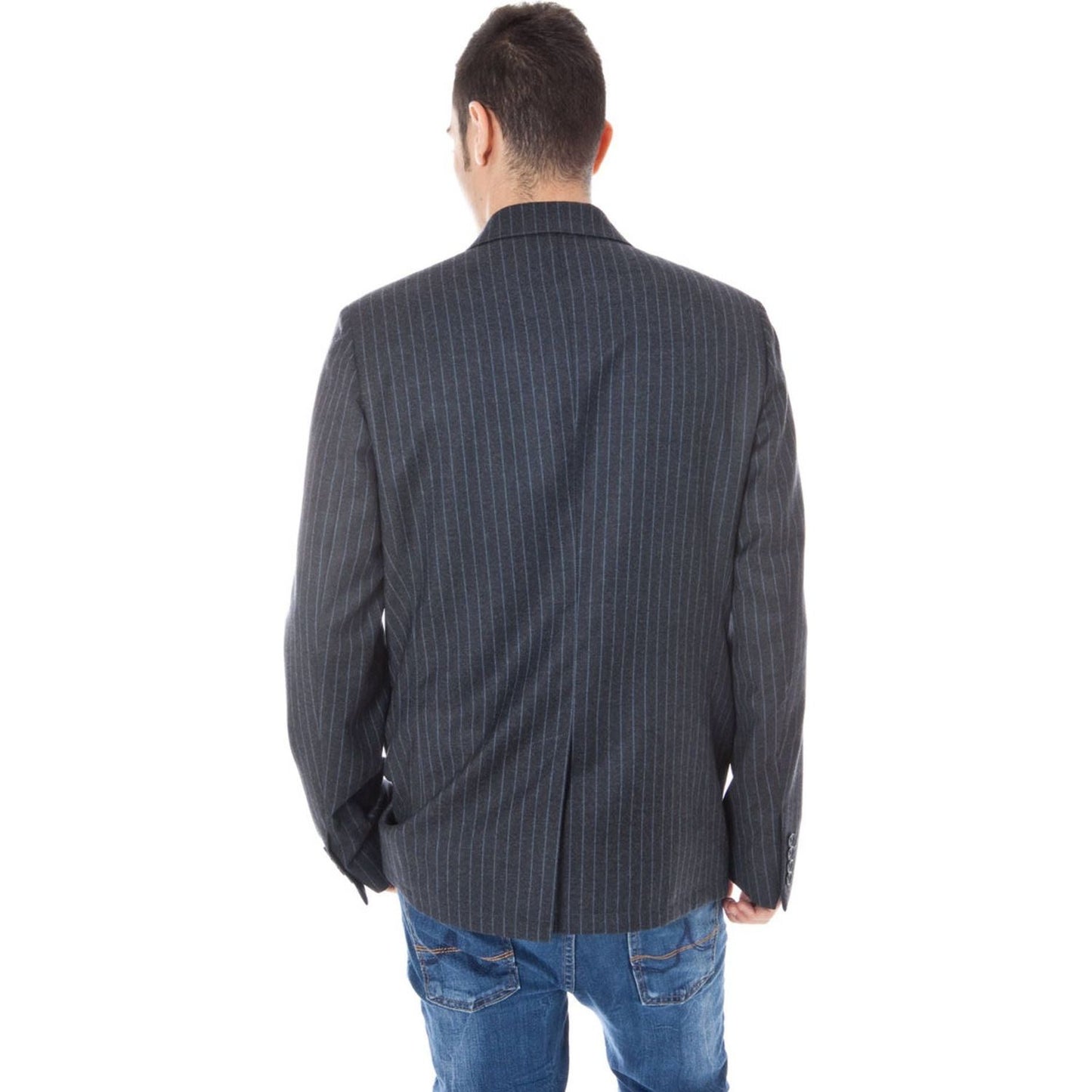 Calvin Klein Gray Wool Men Jacket Calvin Klein