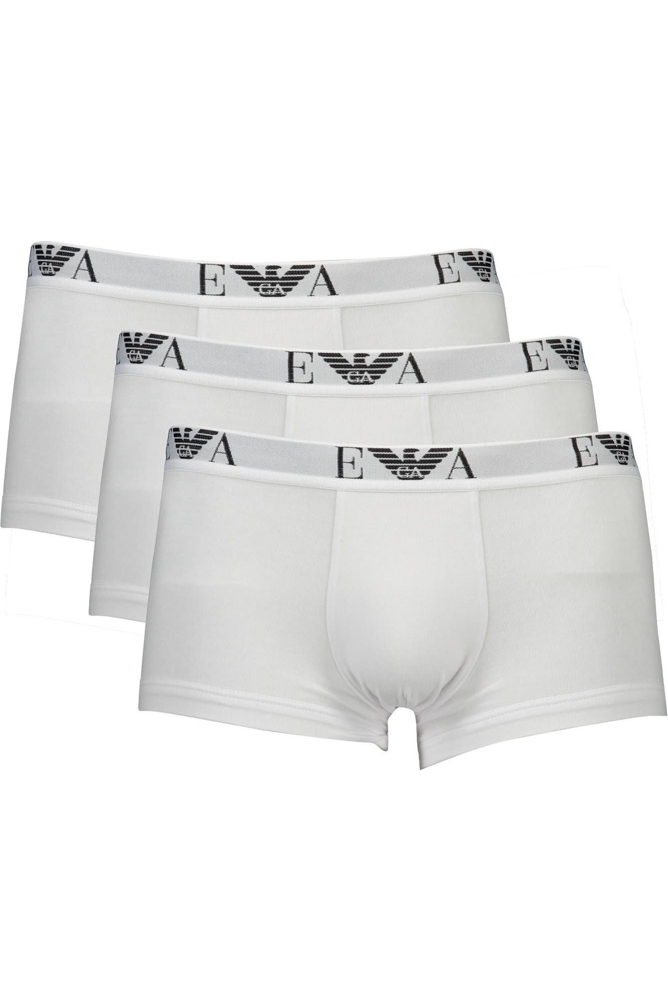 Emporio Armani White Cotton Men Trunk Emporio Armani