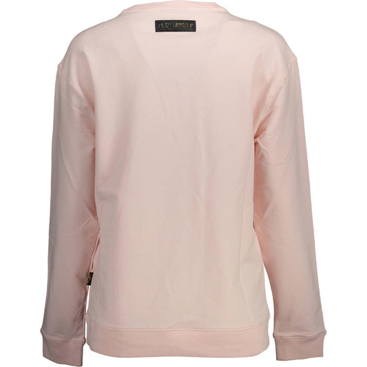 Plein Sport Pink Cotton Women Sweater Plein Sport