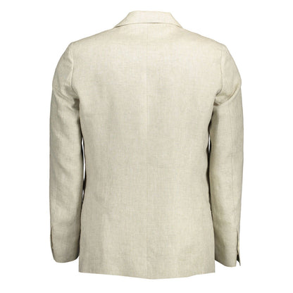 Gant Beige Linen Blazer Jacket 1728,67465543840,Beige,Clothing,Coats - Jackets & Coats - Clothing,Gant,IT52 | XL,Jackets & Coats - Clothing,Jackets - Men - Clothing,Men,Men - Clothing,New with tags