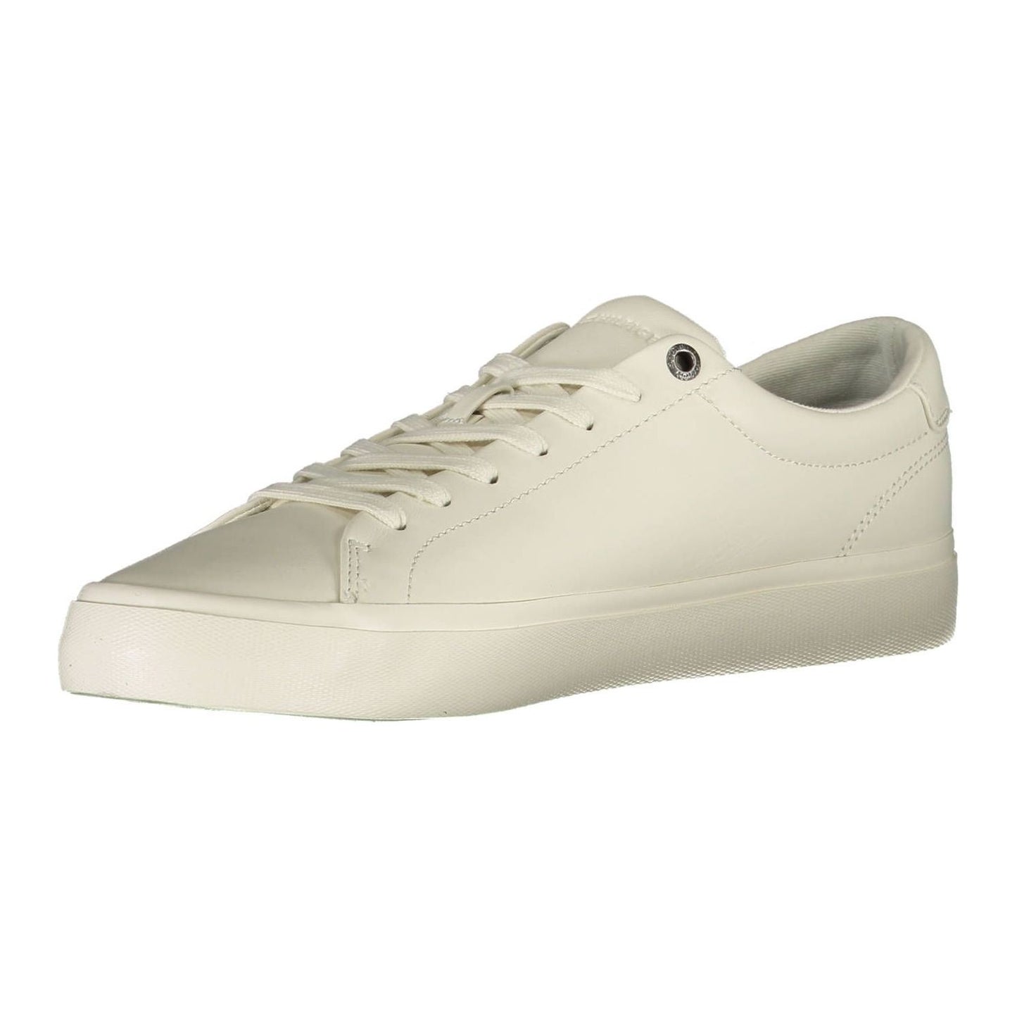 Tommy Hilfiger White Leather Men Sneaker Tommy Hilfiger