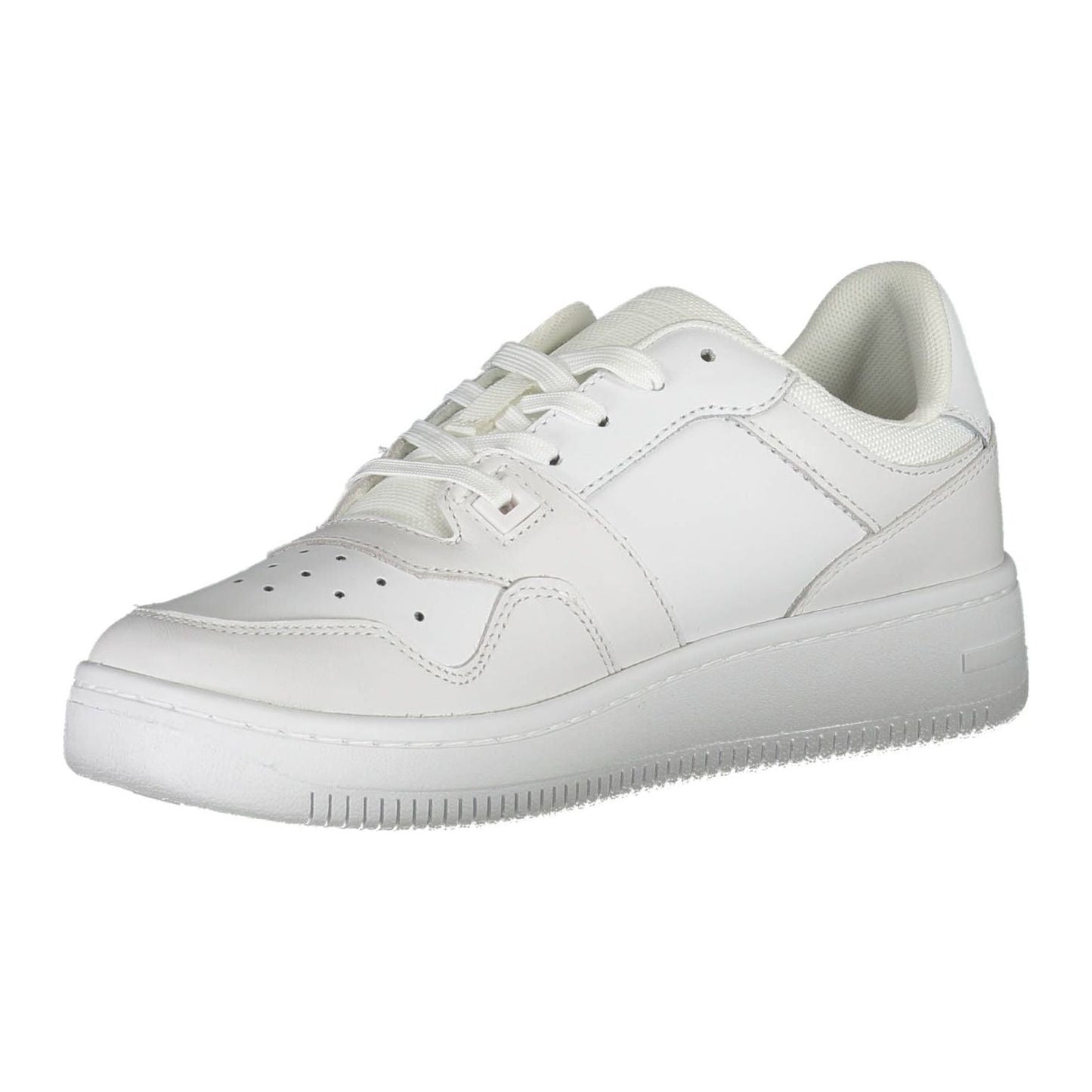 Tommy Hilfiger White Leather Men Sneaker Tommy Hilfiger